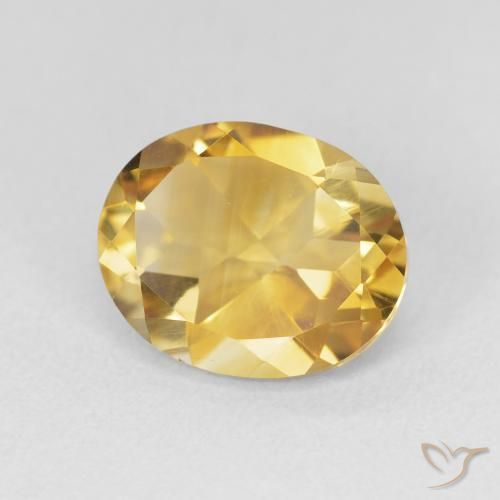 Citrino Oro profondo naturale da 3.38 ct, Ovale, VVS-VS