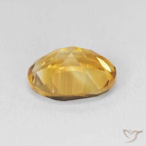 Citrino Oro profondo naturale da 3.38 ct, Ovale, VVS-VS