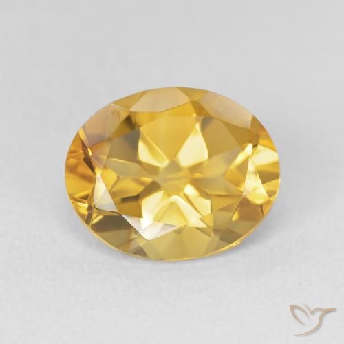 3.32ct Naturale Oro brillante Citrino, Ovale, VVS-VS