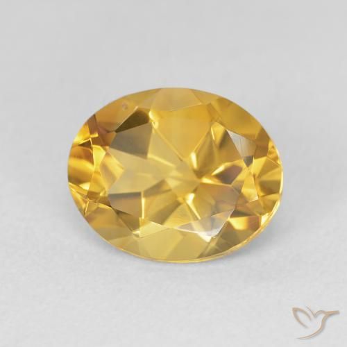Citrino Oro brillante naturale da 3.32 ct, Ovale, VVS-VS