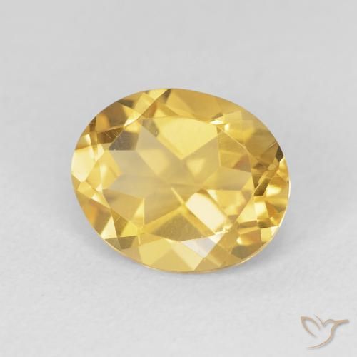 Citrino Oro profondo naturale da 3.52 ct, Ovale, VVS-VS