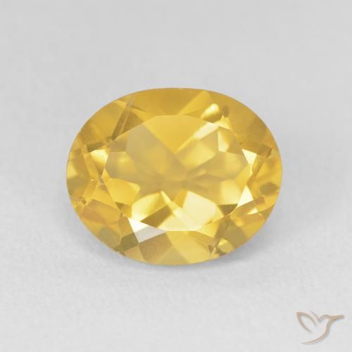 3.78ct Naturale Arancio dorato Citrino, Ovale, VVS-VS