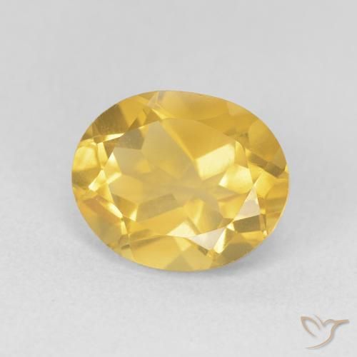 Citrino Arancio dorato naturale da 3.78 ct, Ovale, VVS-VS
