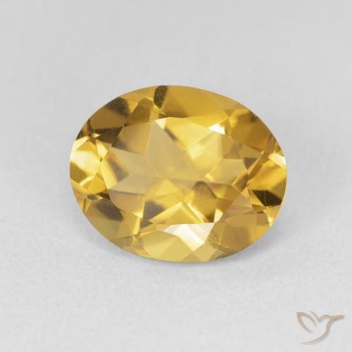 Citrino Dorato naturale da 3.11 ct, Ovale, VVS-VS