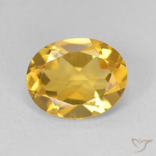 3.11ct Naturale Oro medio Citrino, Ovale, VVS