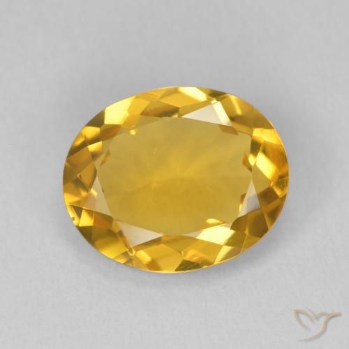 2.94ct Naturale Oro brillante Citrino, Ovale, VVS
