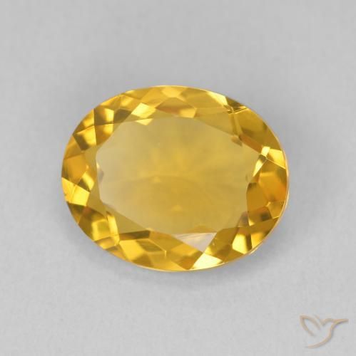Citrino Oro brillante naturale da 2.94 ct, Ovale, VVS