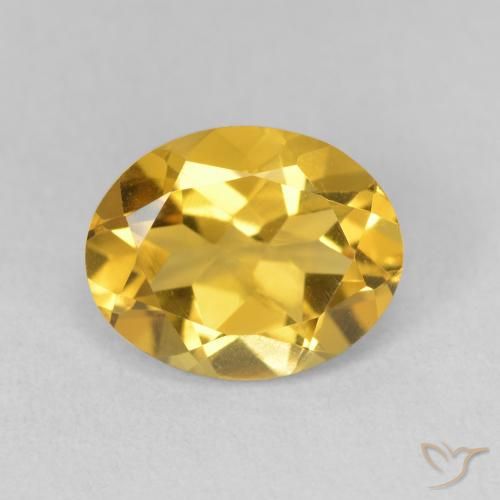 3.03ct Naturale Dorato Citrino, Ovale, VVS-VS
