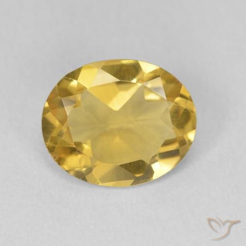 2.44ct Naturale Dorato medio Citrino, Ovale, VVS-VS