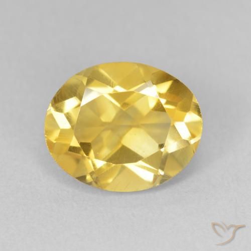 3.31ct Naturale Dorato medio Citrino, Ovale, VVS-VS