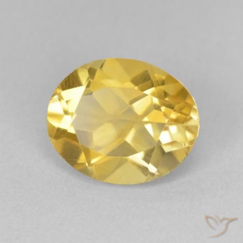 Citrino Dorato medio naturale da 3.31 ct, Ovale, VVS-VS