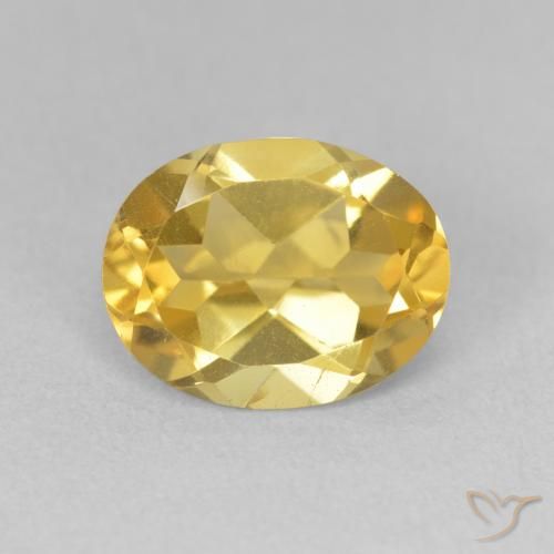 2.87ct Naturale Arancio dorato Citrino, Ovale, VVS-VS