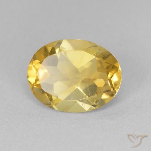 Citrino Arancio dorato naturale da 2.87 ct, Ovale, VVS-VS
