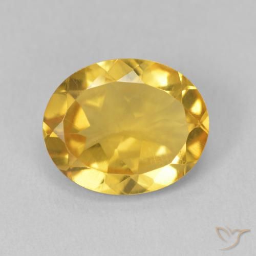 3.04ct Naturale Oro brillante Citrino, Ovale, VVS-VS