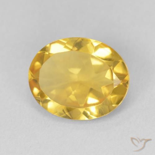 Citrino Oro brillante naturale da 3.04 ct, Ovale, VVS-VS