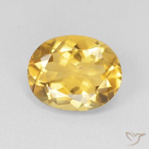 3.30ct Naturale Oro profondo Citrino, Ovale, VVS