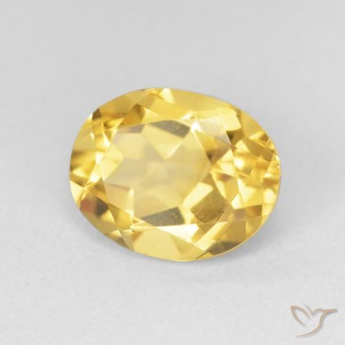 Citrino Oro profondo naturale da 3.28 ct, Ovale, VVS