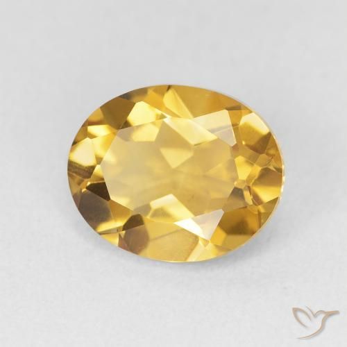 Citrino Dorato naturale da 3.36 ct, Ovale, VVS