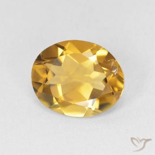 Citrino Dorato naturale da 2.79 ct, Ovale, VVS