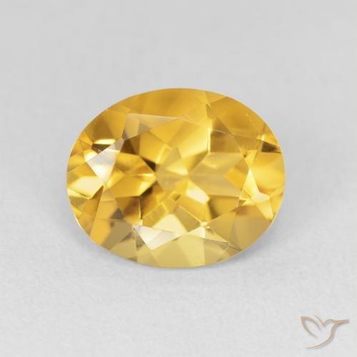 3.18ct Naturale Oro brillante Citrino, Ovale, VVS