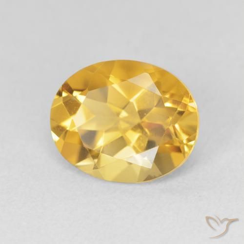 Citrino Oro brillante naturale da 3.18 ct, Ovale, VVS
