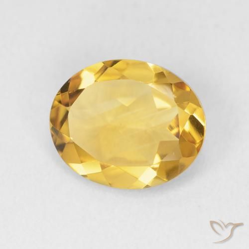 Citrino Dorato naturale da 2.78 ct, Ovale, VVS