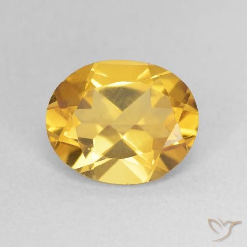 3.14ct Naturale Dorato Citrino, Ovale, VVS