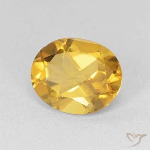 Citrino Dorato naturale da 3.14 ct, Ovale, VVS