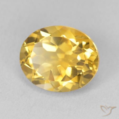 Citrino Oro medio naturale da 3.72 ct, Ovale, VVS-VS
