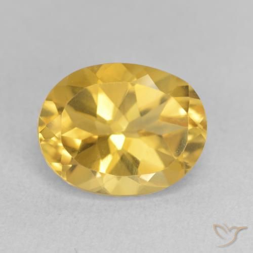 3.50ct Naturale Arancio dorato Citrino, Ovale, VVS-VS