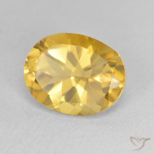 Citrino Arancio dorato naturale da 3.50 ct, Ovale, VVS-VS