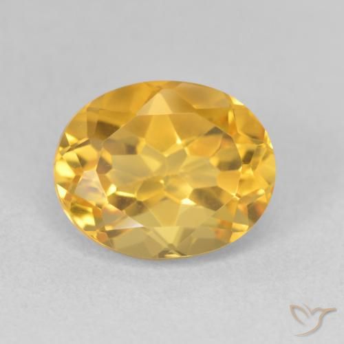 3.34ct Naturale Arancio dorato Citrino, Ovale, VVS-VS
