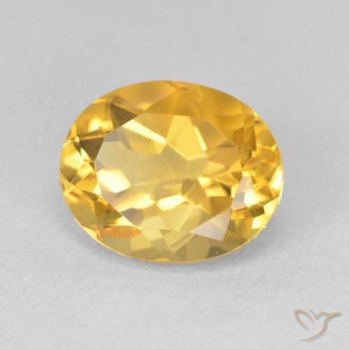 Citrino Arancio dorato naturale da 3.34 ct, Ovale, VVS-VS