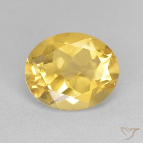 3.45ct Naturale Dorato medio Citrino, Ovale, VVS-VS