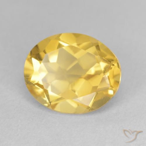 Citrino Dorato medio naturale da 3.45 ct, Ovale, VVS-VS
