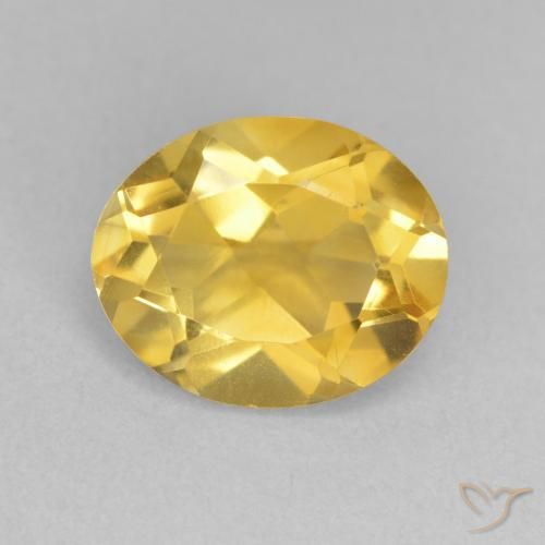 3.42ct Naturale Arancio dorato Citrino, Ovale, VVS-VS