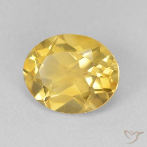 Citrino Arancio dorato naturale da 3.42 ct, Ovale, VVS-VS