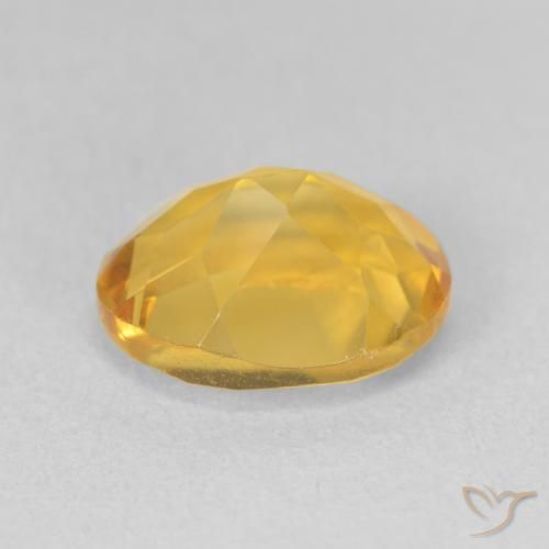 Citrino Arancio dorato naturale da 3.42 ct, Ovale, VVS-VS