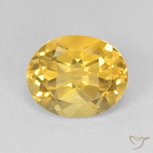 3.67ct Naturale Dorato Citrino, Ovale, VVS-VS