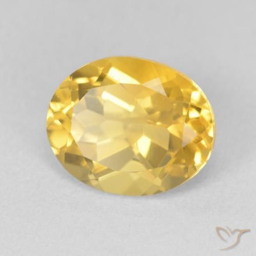 Citrino Dorato naturale da 3.67 ct, Ovale, VVS-VS