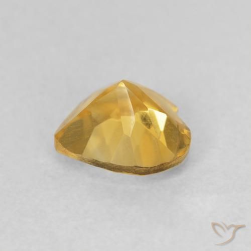 Citrino Oro naturale da 0.67 ct, Cuore, VVS-VS