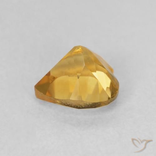 Citrino Oro medio naturale da 0.73 ct, Cuore, VVS