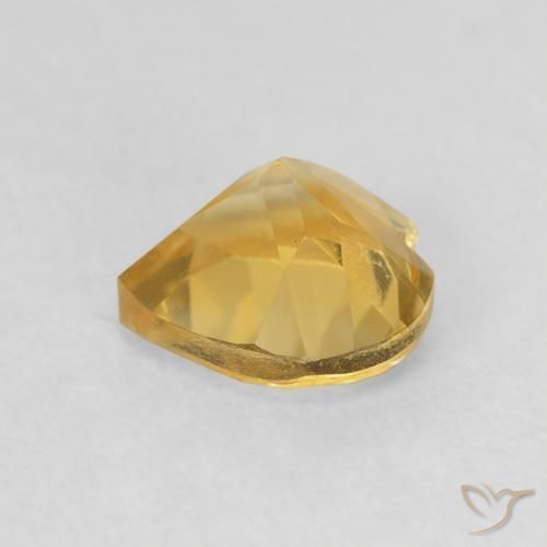 Citrino Dorato naturale da 0.85 ct, Cuore, VVS