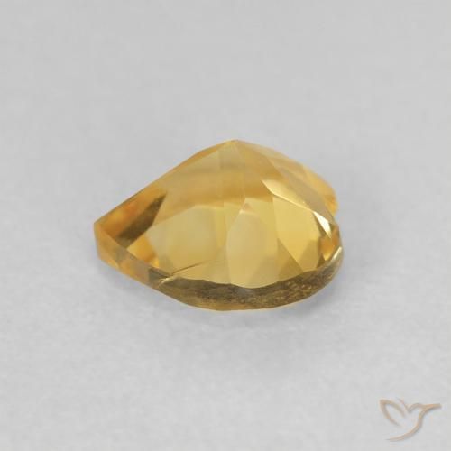 Citrino Oro medio naturale da 0.69 ct, Cuore, VVS