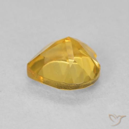 Citrino Oro medio naturale da 0.76 ct, Cuore, VVS-VS