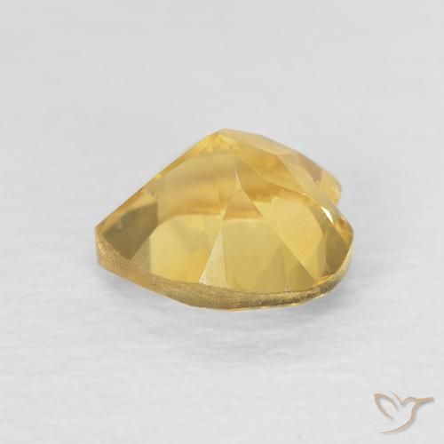 Citrino Oro brillante naturale da 0.77 ct, Cuore, VVS-VS