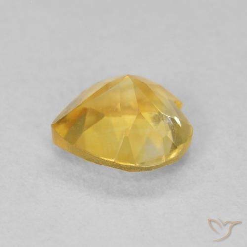 Citrino Dorato naturale da 0.66 ct, Cuore, VVS-VS