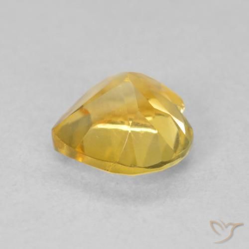 Citrino Dorato naturale da 0.73 ct, Cuore, VVS-VS