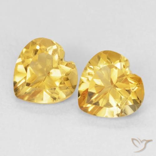 1.45ctw Naturale Dorato Citrino, Cuore, VVS-VS, Photo A