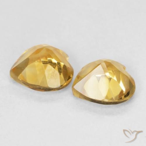 Gemme di Citrino Dorato naturale da 1.34 ct, Cuore, VVS-VS